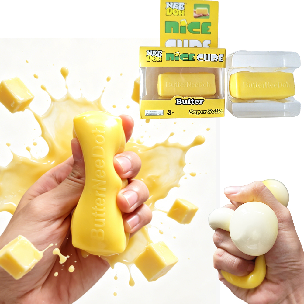 Party Games For Adults And Kids - 2026年ホットセール商品 ニードーバタースティック スクイーズ玩具 スローリバウンド ソフトスクイーズ フィジェットトイ