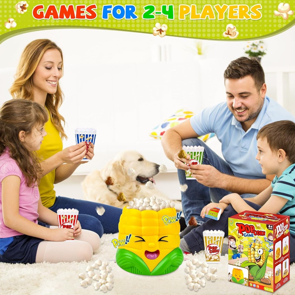 ポップアップポップコーンボードゲーム、3歳から8歳までの男の - Party Games Night のレビューと価格